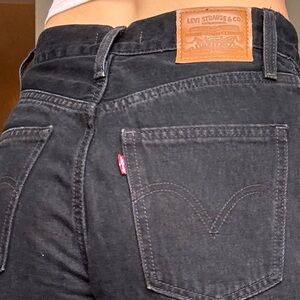Levi’s dad jeans in black size 25